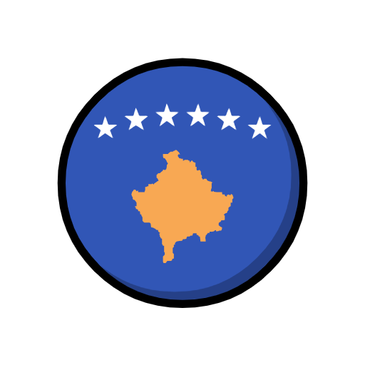flag: Kosovo as rendered by Catrinity