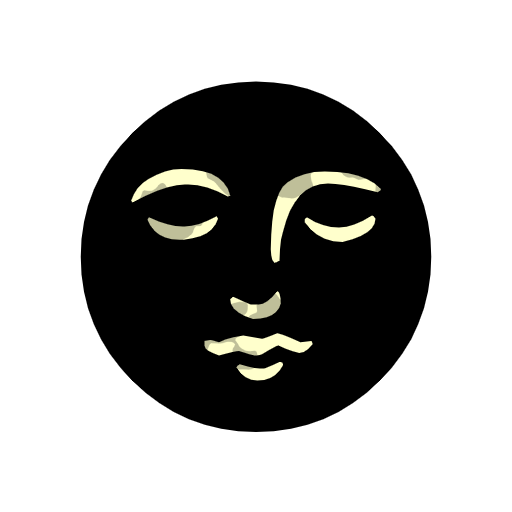 new moon face as rendered by Catrinity