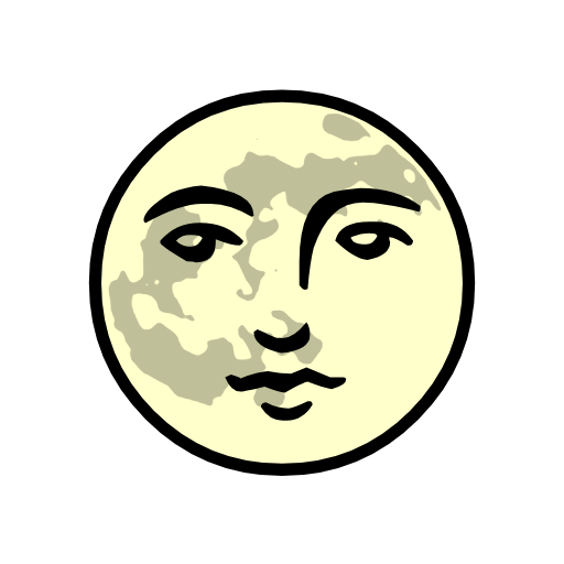 full moon face as rendered by Catrinity