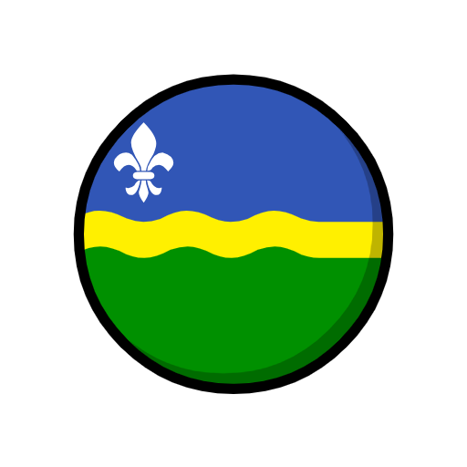 Flag for Flevoland (NL-FL) as rendered by Catrinity