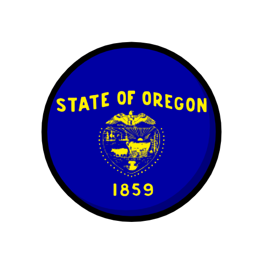 Flag for Oregon (US-OR) as rendered by Catrinity