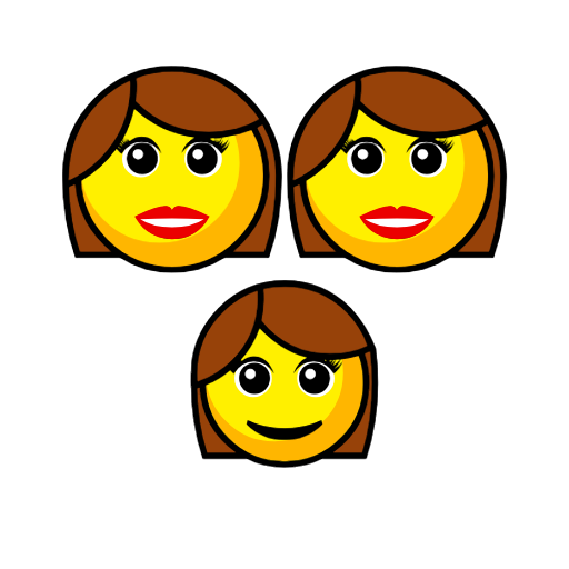 family: woman, woman, girl as rendered by Catrinity