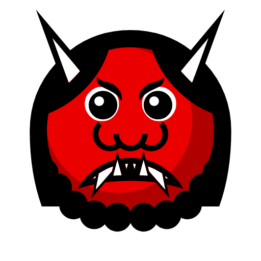 demonio japonés oni as rendered by Catrinity