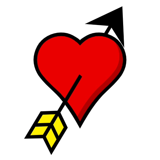 heart with arrow as rendered by Catrinity