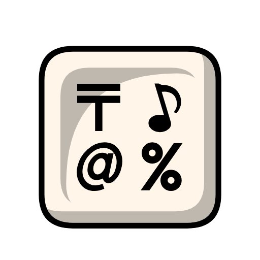 input symbols as rendered by Catrinity