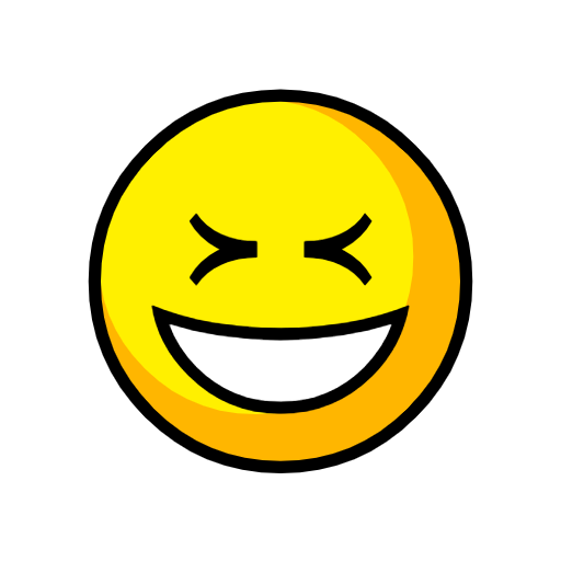 Grinning Squinting Face as drawn by Catrinity in 2.23
