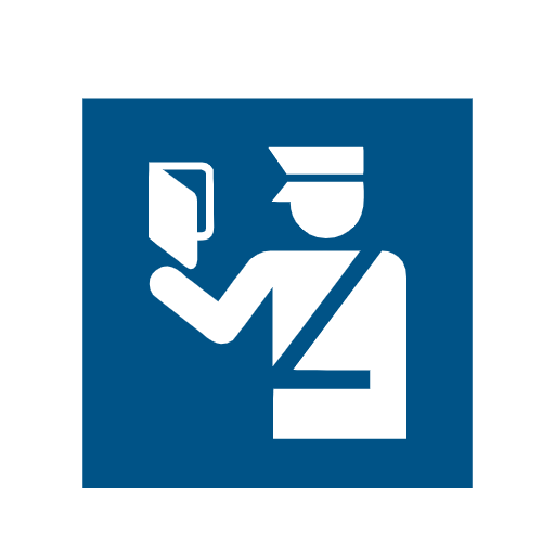 simbolo del controllo passaporti as rendered by Catrinity
