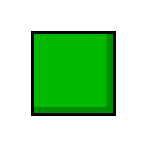 green square as rendered by Catrinity