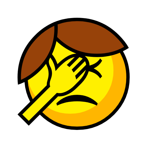 person facepalming as rendered by Catrinity