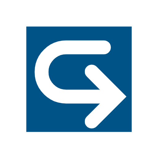 left arrow curving right as rendered by Catrinity