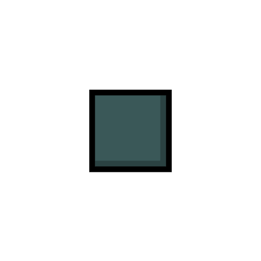 black small square as rendered by Catrinity