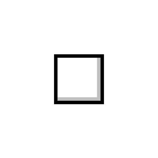 kleines weißes Quadrat as rendered by Catrinity