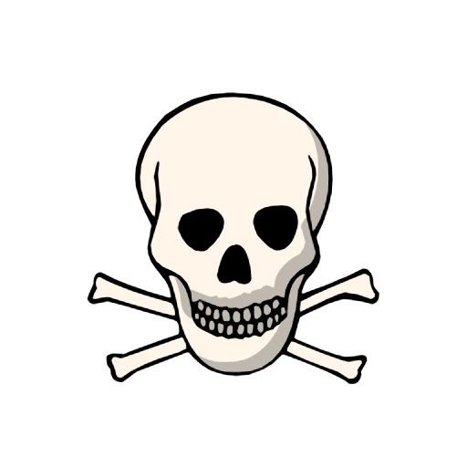Skull and Crossbones as drawn by Catrinity in 2.23