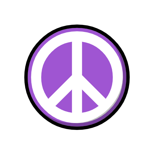 peace symbol as rendered by Catrinity