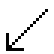Down-Left Arrow as drawn by DoCoMo in 2002