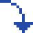 Right Arrow Curving Down as drawn by DoCoMo in 2006