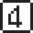 keycap: 4 as rendered by DoCoMo