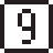 Keycap: 9 as drawn by DoCoMo in 2013
