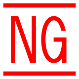 NG Button as drawn by DoCoMo in 2013