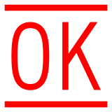 OK Button as drawn by DoCoMo in 2013