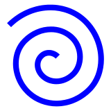 渦巻き as rendered by DoCoMo