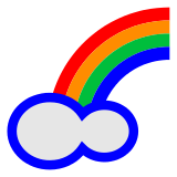 rainbow as rendered by DoCoMo