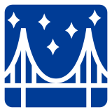 bridge at night as rendered by DoCoMo