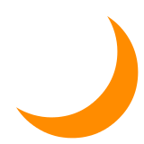 crescent moon as rendered by DoCoMo