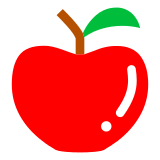 red apple as rendered by DoCoMo