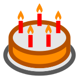 Birthday Cake as drawn by DoCoMo in 2013