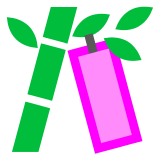 Tanabata-Baum as rendered by DoCoMo