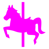 carousel horse as rendered by DoCoMo