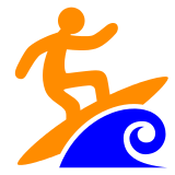 Person Surfing, the design in this release