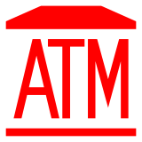 ATM sign as rendered by DoCoMo