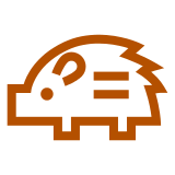 野猪 as rendered by DoCoMo