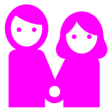 Woman and Man Holding Hands, the design in this release