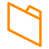 file folder as rendered by DoCoMo