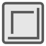 White Square Button as drawn by DoCoMo in 2013