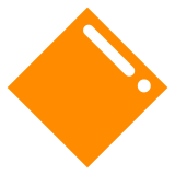 large orange diamond as rendered by DoCoMo