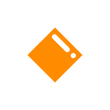 small orange diamond as rendered by DoCoMo
