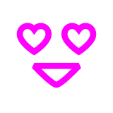 Smiling Face with Heart-Eyes, the design in this release
