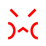 faccina accigliata as rendered by DoCoMo