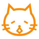 gatto esterrefatto as rendered by DoCoMo