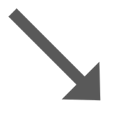 Pfeil nach rechts unten as rendered by DoCoMo