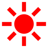 Sun as drawn by DoCoMo in 2013