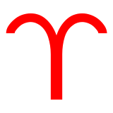 Widder (Sternzeichen) as rendered by DoCoMo