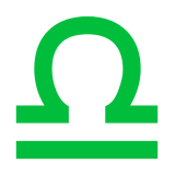 Waage (Sternzeichen) as rendered by DoCoMo
