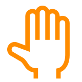 mano alzata as rendered by DoCoMo