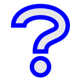 white question mark as rendered by DoCoMo