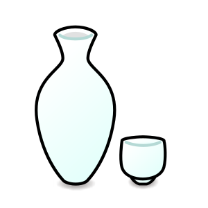 Sake as drawn by emojidex in 1.0.14